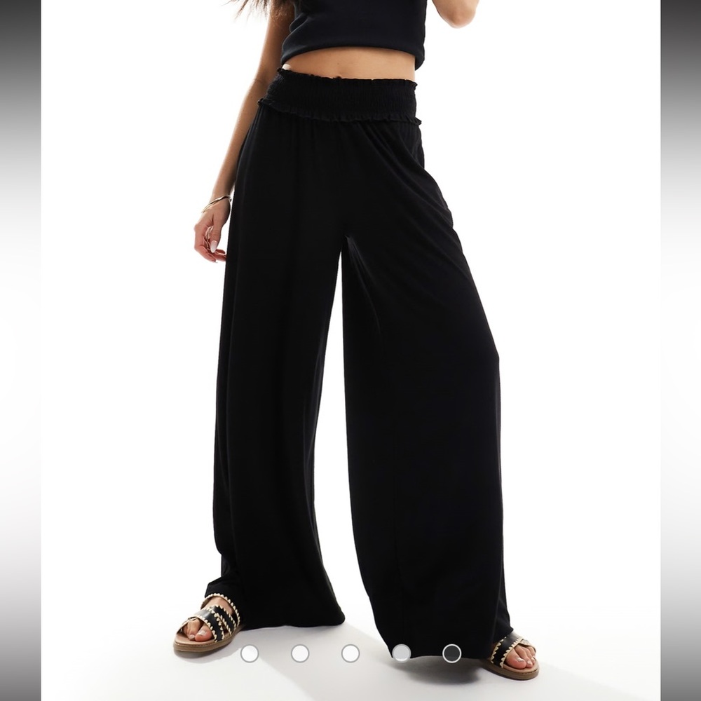 ASOS Design Black Wide-Leg Women's Pants